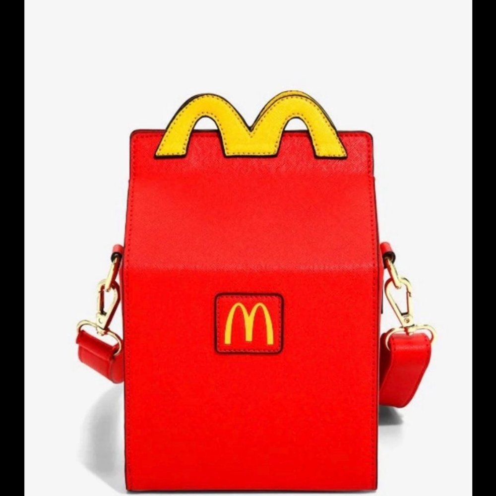 NWT BoxLunch Exclusive McDonalds Happy Meal Box Purse Crossbody Bag - Picture 2 of 3
